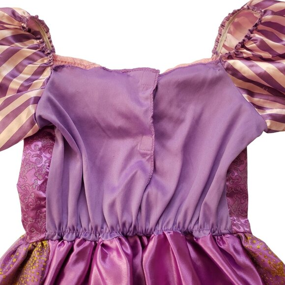 Disney Rapunzel Tangled Costume 4-6X Purple Gold Glittery Princess Dress - Picture 9 of 11